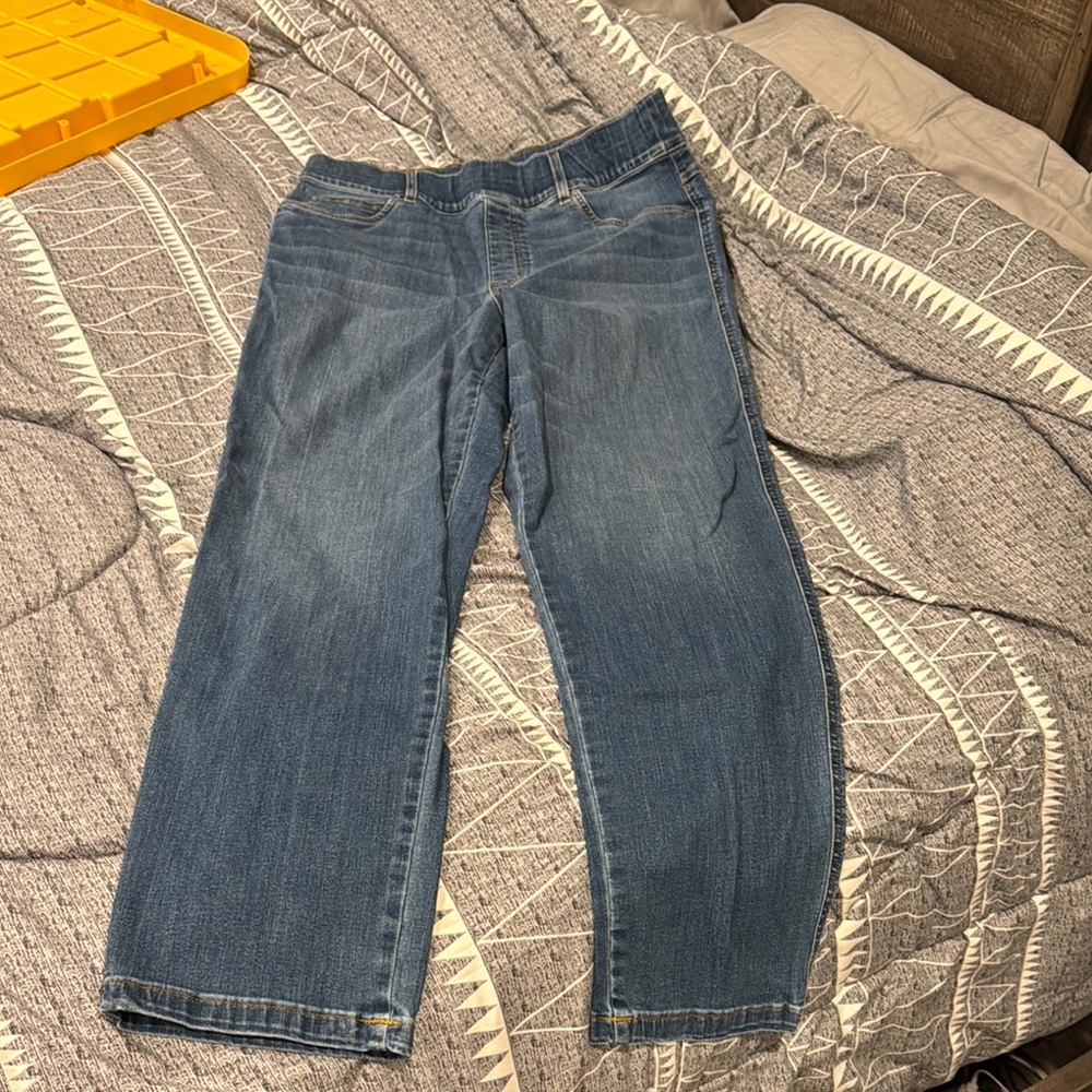 Spanx straight leg jeans 1x